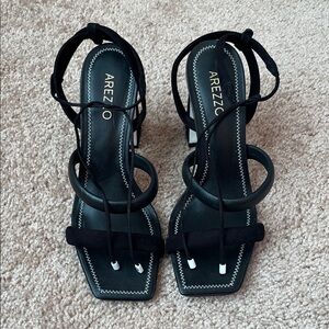 Arezzo Ankle Tie Heels